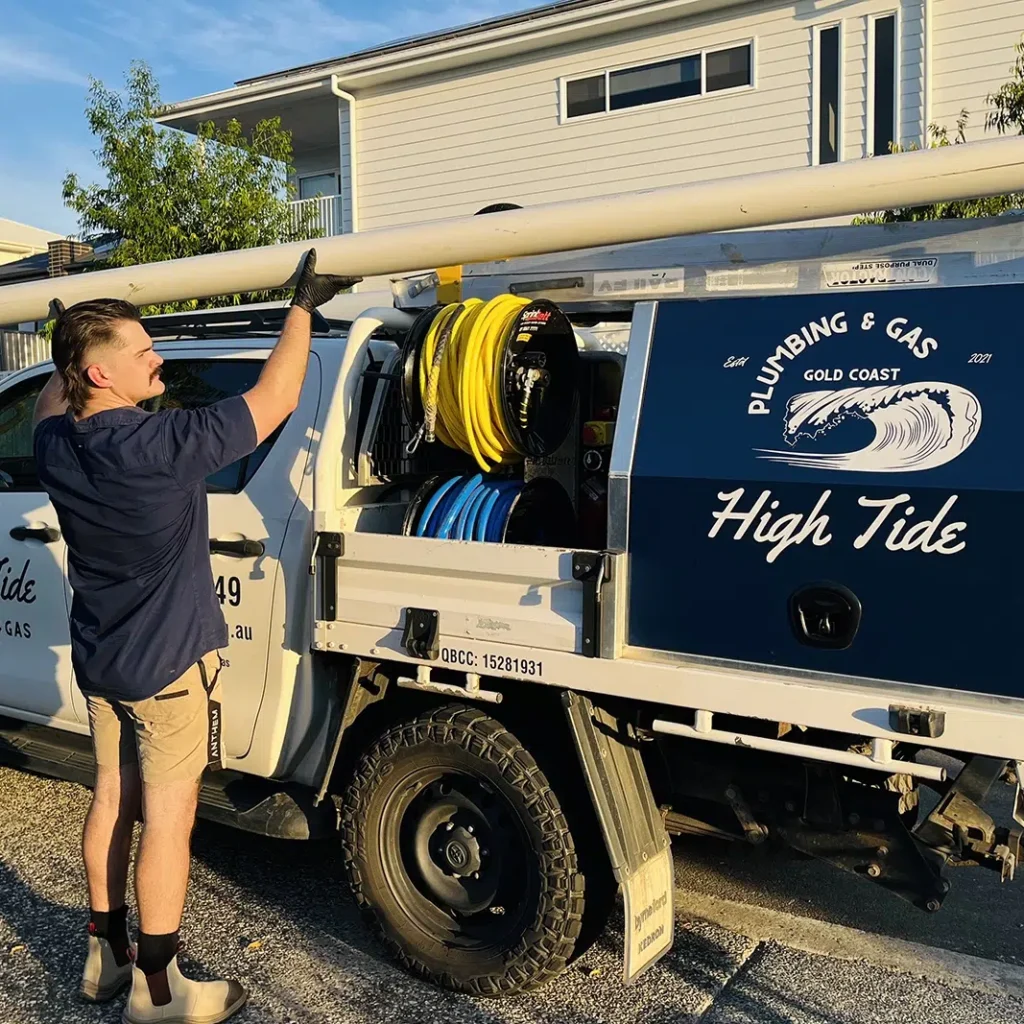 A qualified Plumber from High Tide Plumbing and Gas arrives at first light, responding to for an Emergency Plumbing on the Gold Coast job