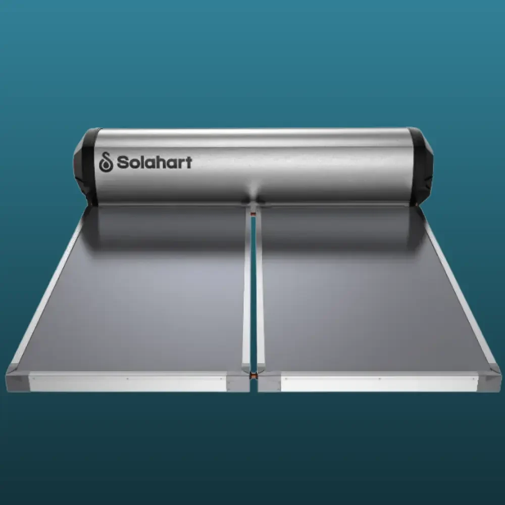 A Solarhart brand of Hot water System with solar panels - High Tide Plumbing & Gas